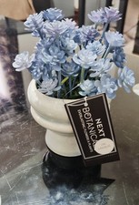 Next Blue Succulent Plant In Mini Ceramic Vase Home Decoration