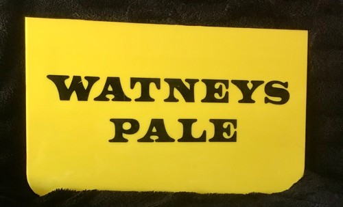 Watneys pale plastic sign - watneys,