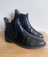 Loake Men’s Black Leather Chelsea Boots Made in England - Size 9 UK