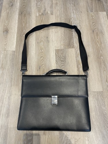 Mont blanc leather briefcase - mont,