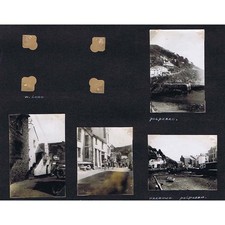 POLPERRO Cornwall Scenes in the Village - 4x Vintage Photographs c1950