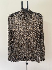 Ladies Next Leopard Print Blouse. Long Sleeve. New without tags. Size 16