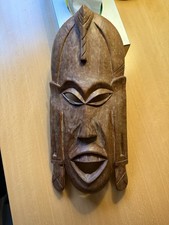 African Tribal Wooden Face Mask - Great detail - Good Condition