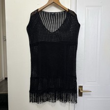 F&F Crochet Knit Fringe Top