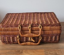 Wicker Basket With Lid
