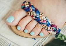 ADJUSTABLE INFINITE TOE OR FINGER RING WOMENS GIRLS SILVER GOLD STACKABLE GIFT