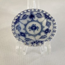 Royal Copenhagen Full Lace Butter Pat Plate 1-1004 Denmark Danish Pierced Holes