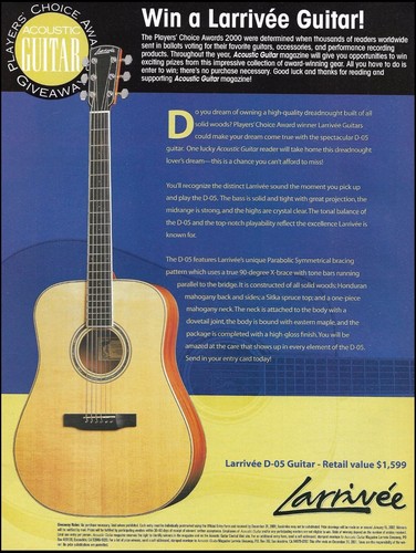 Larrivee model acoustic - model, d-05