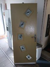 Light Green Composite Front Door with Frame