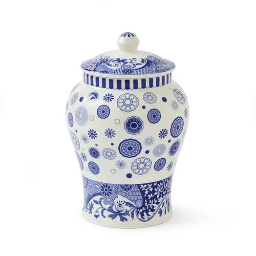 Spode blue italian brocato - blue,