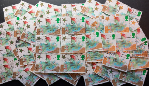 100~17p~Green~GB~Commemorative