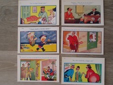 Old Seaside Postcards x 12 Trow Saucy Brook Publishing England English Joke A