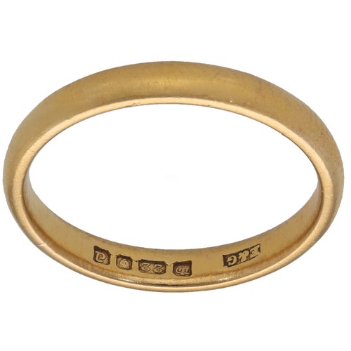 22ct gold ring 58g - 22ct, 3.58g