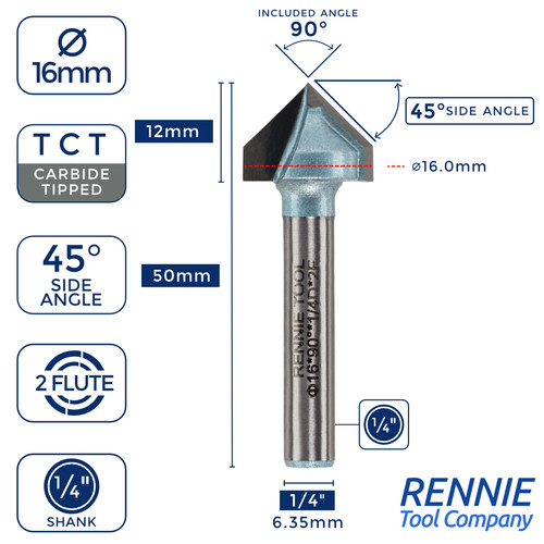 16mm degree 4 tct - 16mm,