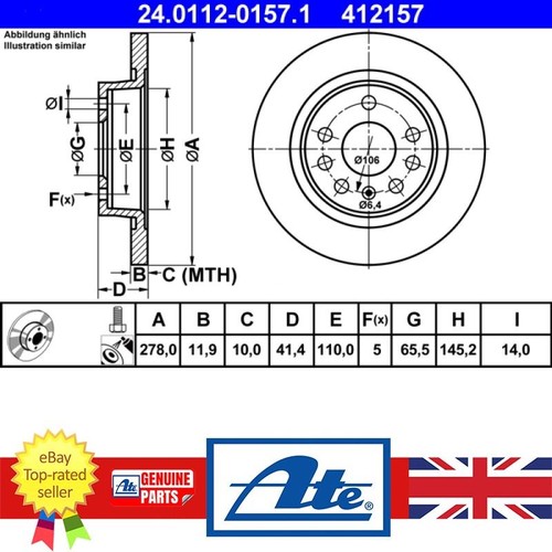 Brake disc for fiat croma - disc,