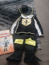 Boys Musketeer  Fancy Dress Costume Age 8-9 Years  Bristol Novelty