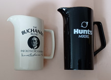 2 x Water Jug by Wade The Buchanan blend Scotch Whisky  hunts fruit juices