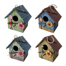 Hanging Wooden Bird Houses