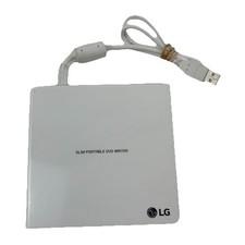 LG GP57EW40 Portable Slim 8x DVD Drive White Travel Disc Drive Computer Laptop