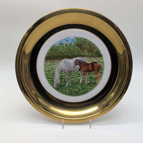 Equestrian wall art brass - art,