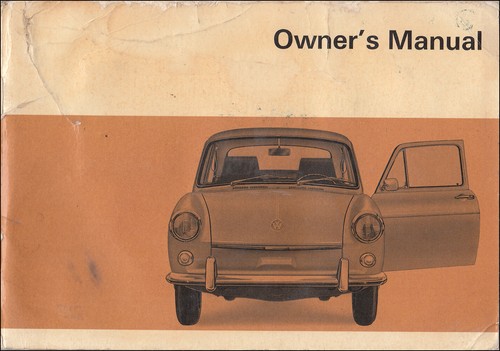 1968 type owners manual - 3,