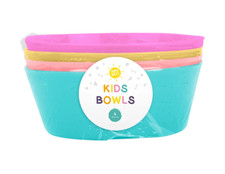 4 Pc Plastic Plate Cups Bowls