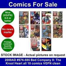 2000AD #576-585 Bad Company II: The Krool Heart all 10 comics VGFN clean