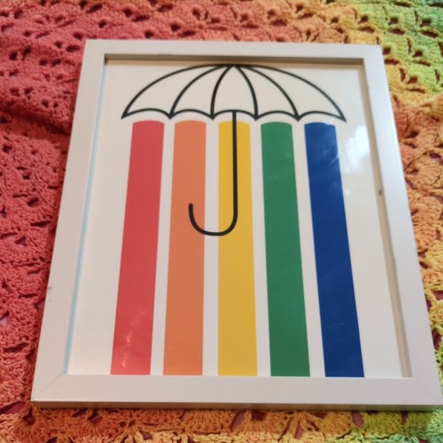 Framed rainbow funky - funky, umbrella