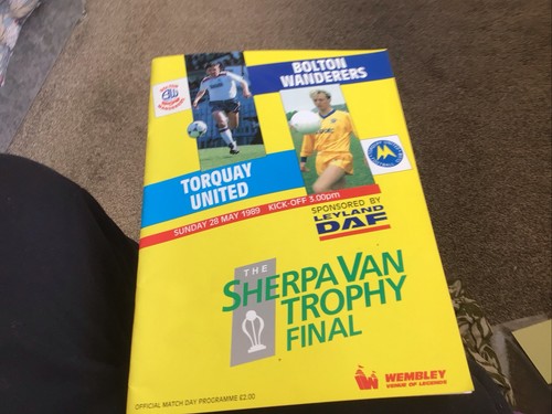 Football programme 1989 - football,