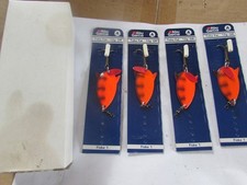rare trade pack 4 unused abu garcia toby fat orange 12g vintage fishing lures