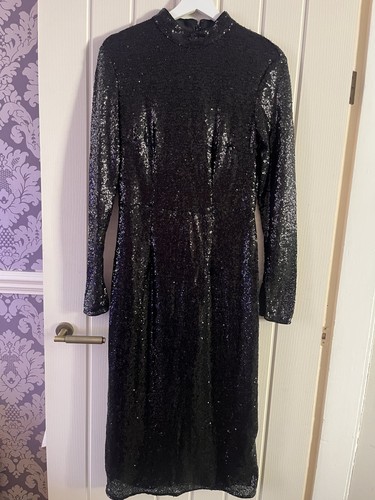 Long black sequin - long, dress
