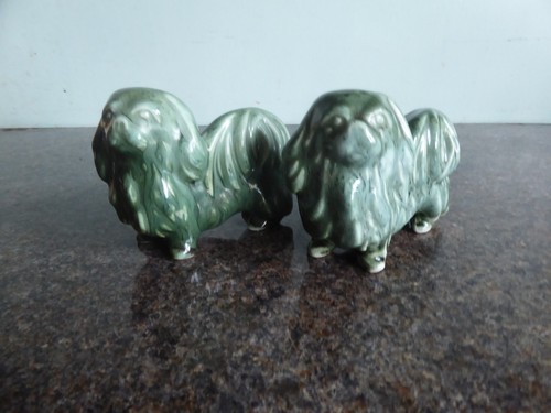Pekingese dogs ceramic - dogs,
