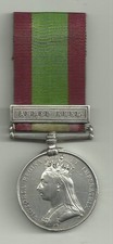 1879 AFGHANISTAN MEDAL AHMED KHEL RICHARD BUZZO 59TH FOOT