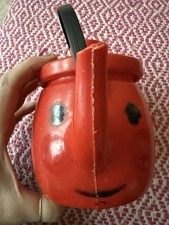 Vintage 1960s Tanda Toys Red Tea Pot with Lid Made In England