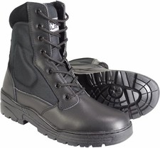 Leather black army - black, patrol