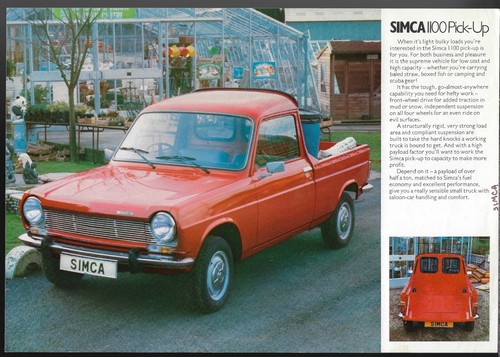 Simca 1100 pick - simca, pick-up