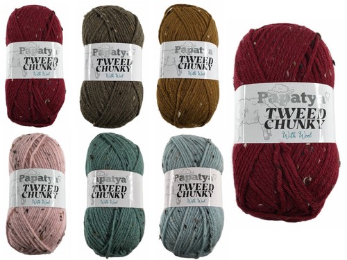 Papatya chunky tweed with - tweed, wool