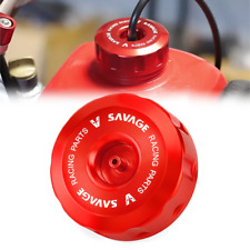 CNC Red Fuel Gas Tank Cover