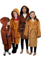 Star Wars Dressing Gown Unisex Kids Jedi Chewbacca Novelty Wrap Robe Nightwear