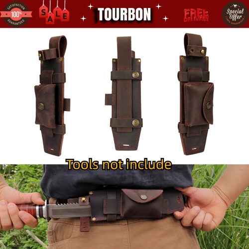 Tourbon leather fixed blade - tourbon,