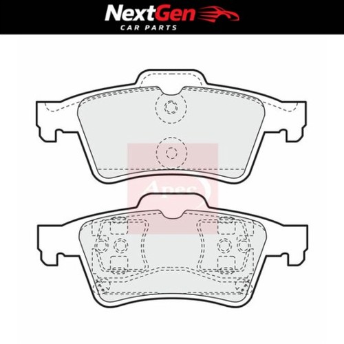 Rear brake pads - pads, apec