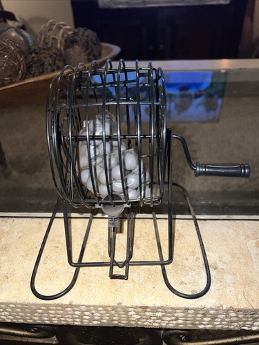 Metal bingo cage sturdy - metal,