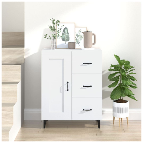Sideboard white 5x34x90 cm - sideboard, 69.5x34x90