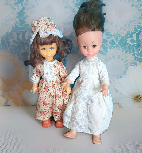 1970s girl dolls prairie - dolls, x2