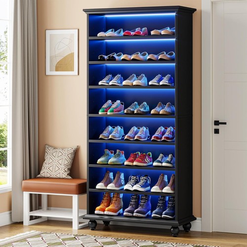 Narrow tall shoe cabinet - shoe, with
