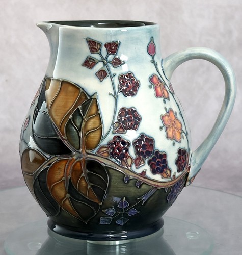 Moorcroft bramble jug boxed - moorcroft, jug'