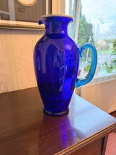 Bristol cobalt blue handblown