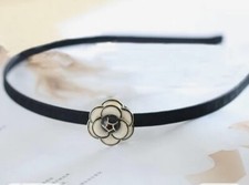 Korean Designer Inspired White Camellia Rose Hairband New