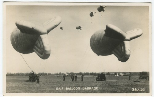 Raf balloon barrage military - barrage,