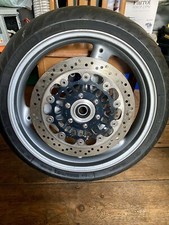 Triumph 17 Inch 3 Spoke Front Wheel, Tyre And Discs.